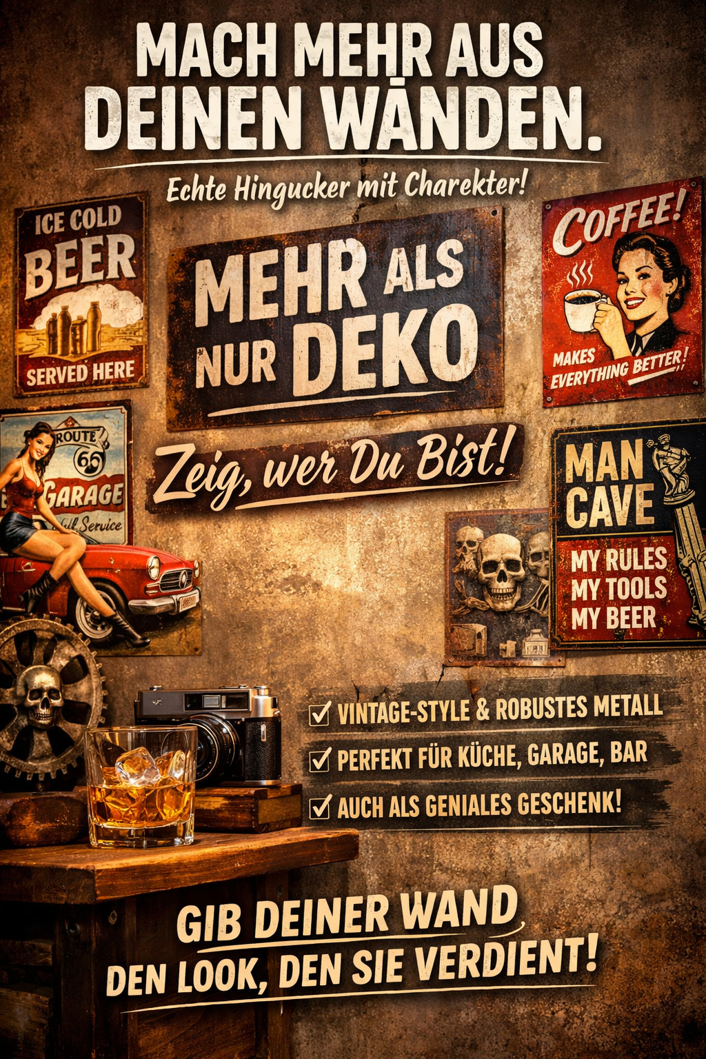 Alles über Blechschilder – Stil, Qualität & echte Hingucker